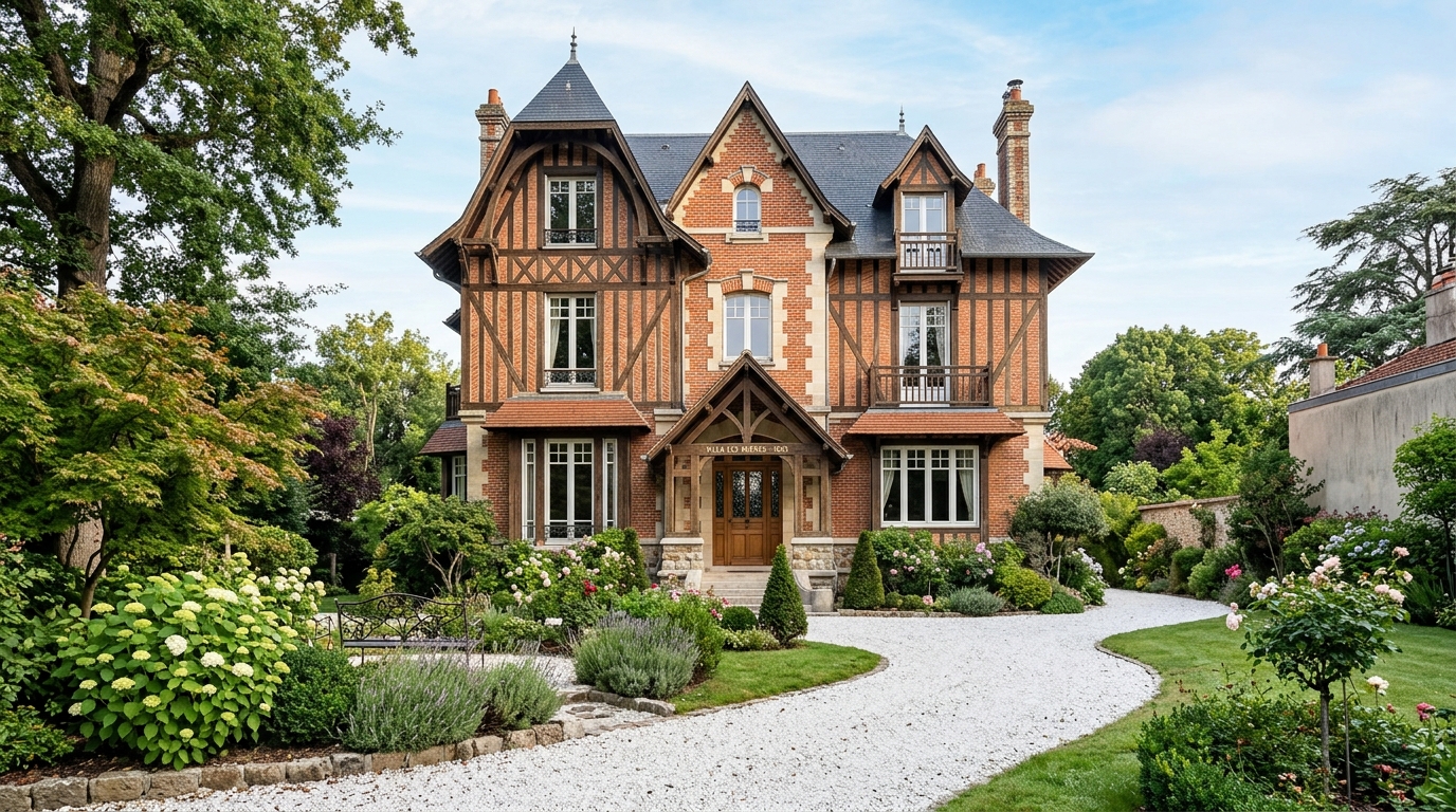 Rénovation complète de villa d'époque en briques et colombages de standing à Saint-Germain-en-Laye en Paris & Île-de-France par LUPOQ Rénovation