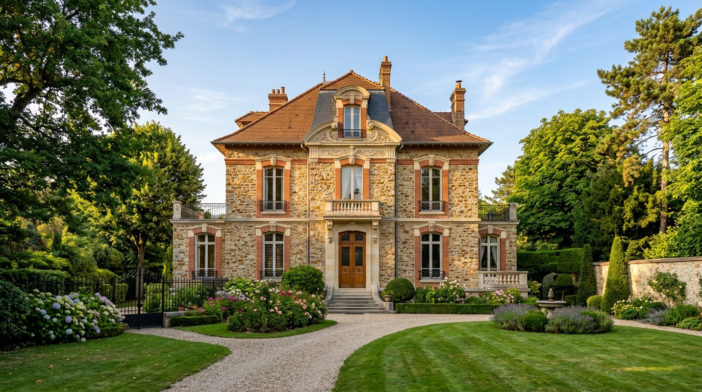 Maison meulière avec jardin à Sceaux, type de bâti rénové par LUPOQ Rénovation